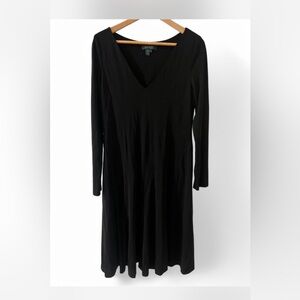 Lauren Ralph Lauren Black Long Sleeve Dress
